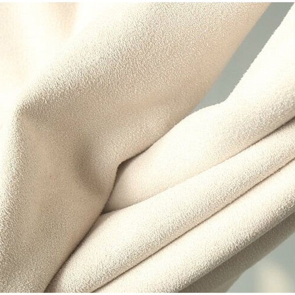 Luxury Suede Look Pleated Hem Pants