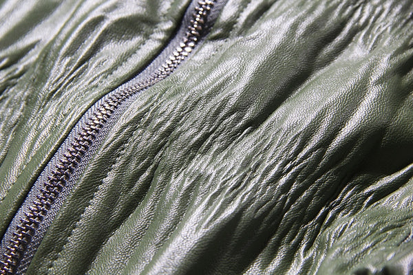 Vegan Leather Cropped Jacket