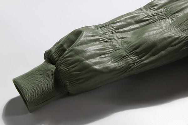 Vegan Leather Cropped Jacket