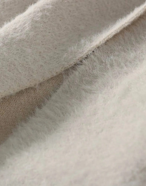Maxi Mohair Faux Mink Cashmere Oversized Cardigan