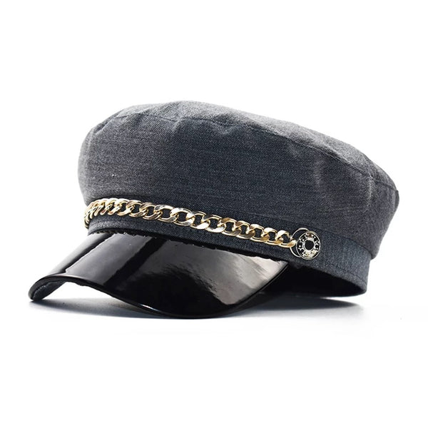 Azura Flat Top Baker Boy Hat