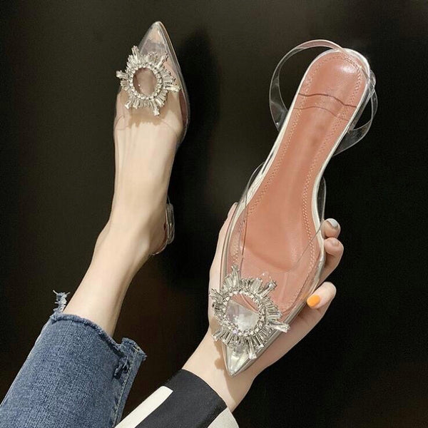 Crystal Clear Flat Carrie Shoe