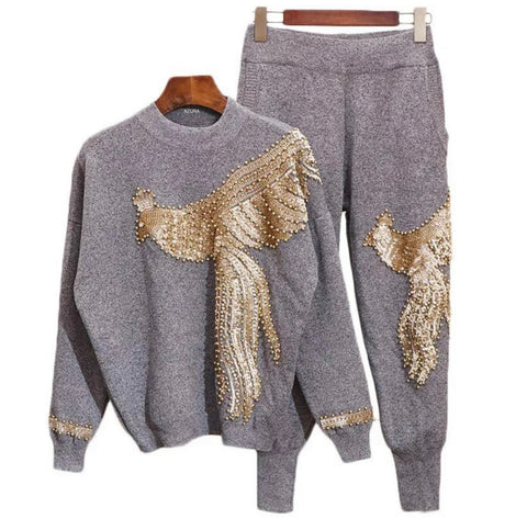 Grey Pheonix Two Piece Loungewear Set