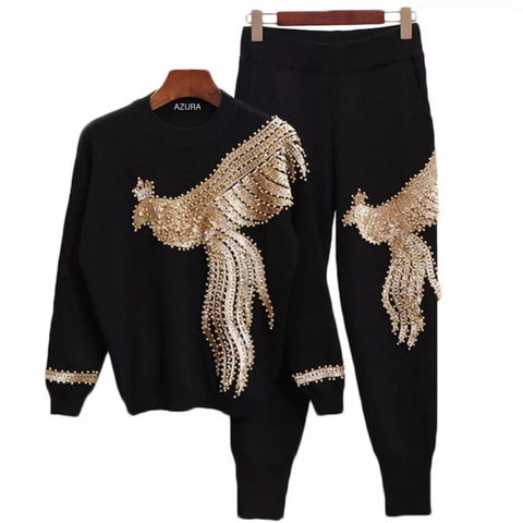 Black Pheonix Two Piece Loungewear Set