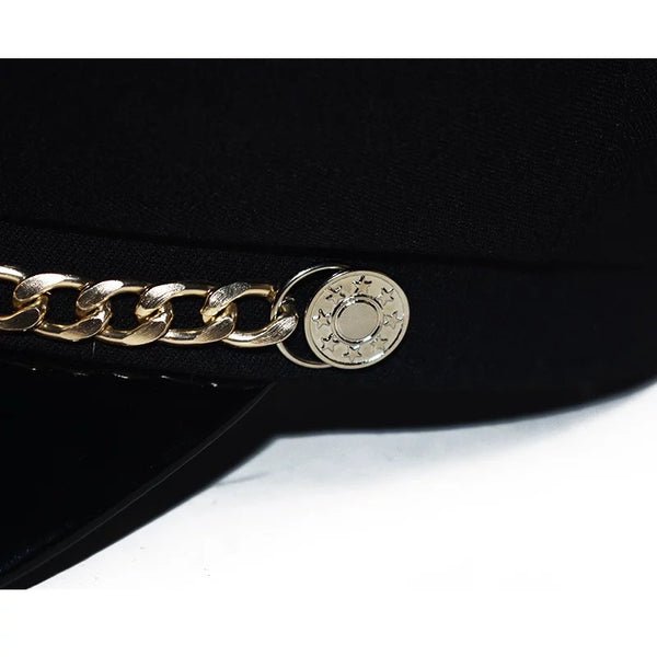 Azura Flat Top Baker Boy Hat