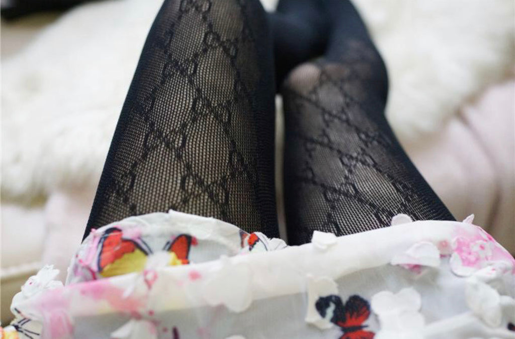 GG Logo Tights Stockings White