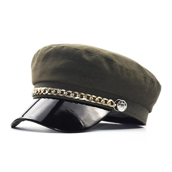 Azura Flat Top Baker Boy Hat