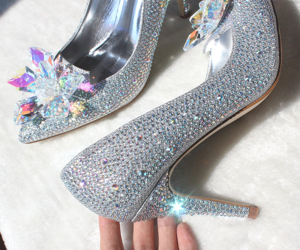 Cinderella Crystal Pointed Toe Shoe