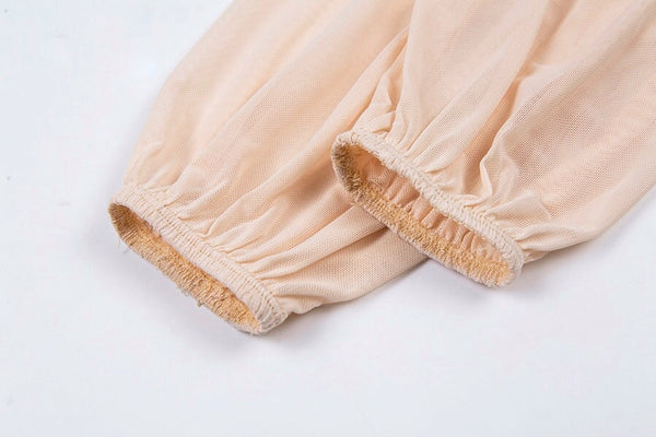 Chiffon Frill Front Bodysuit Blouse