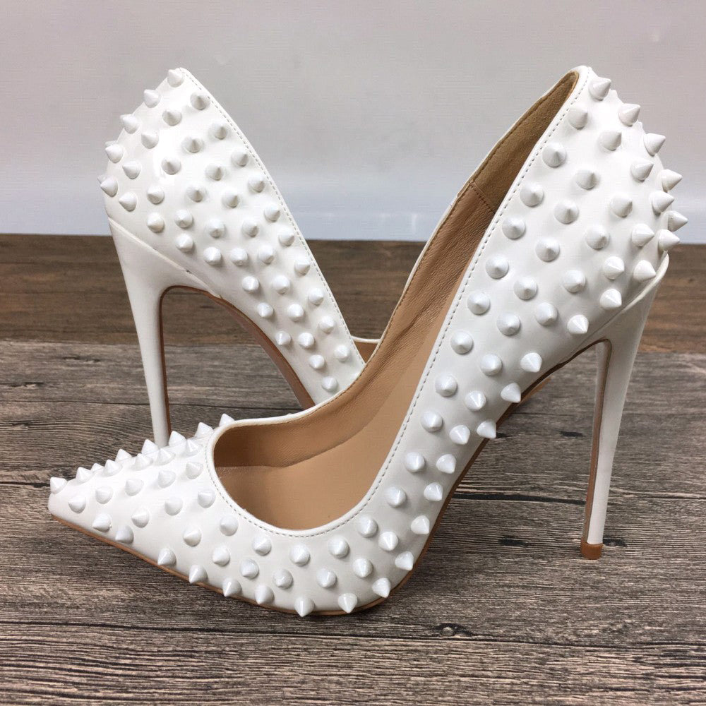 Spiky Stiletto Heels with Round Toe - Plus Size available – FetishTime