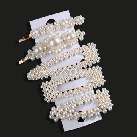 Pearl Detailing Hair Slides