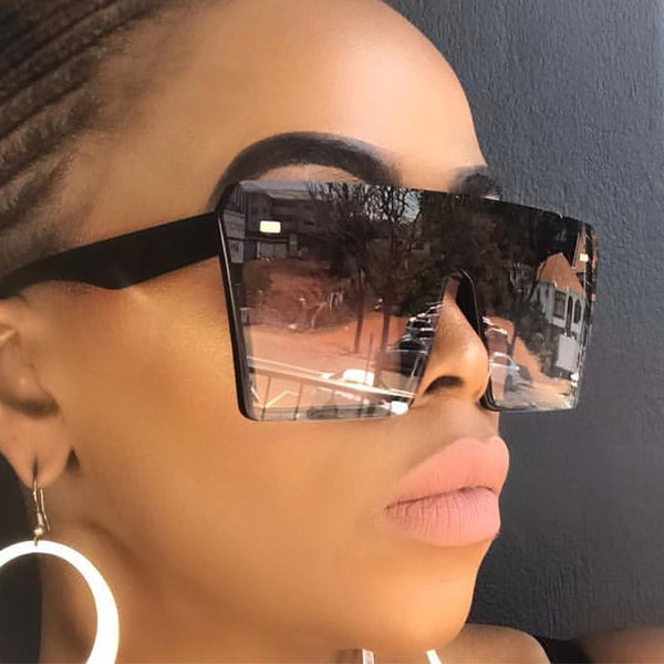 Oversized Square Top Sunglasses